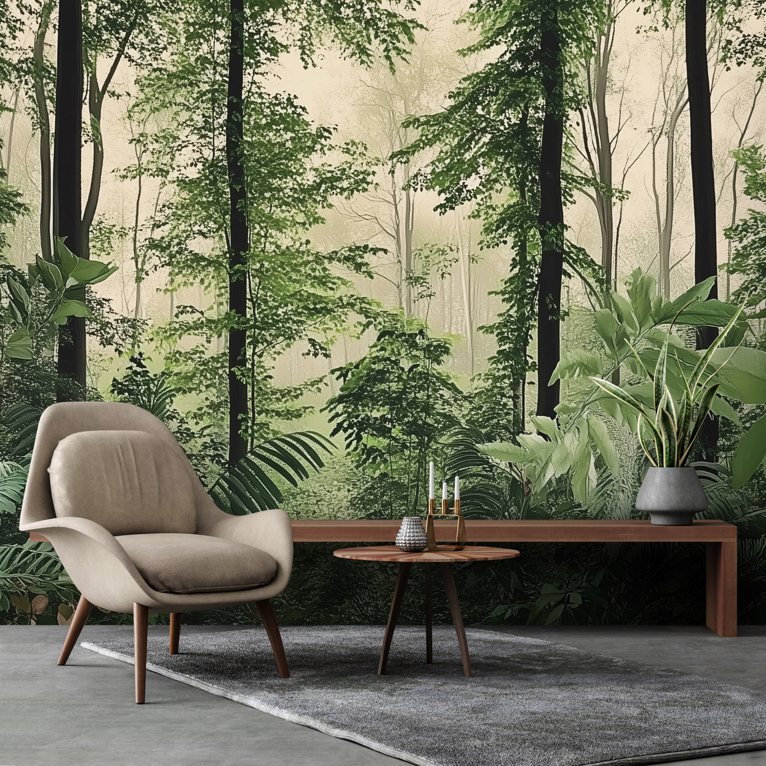 Nowoczesny design i motywy roślinne