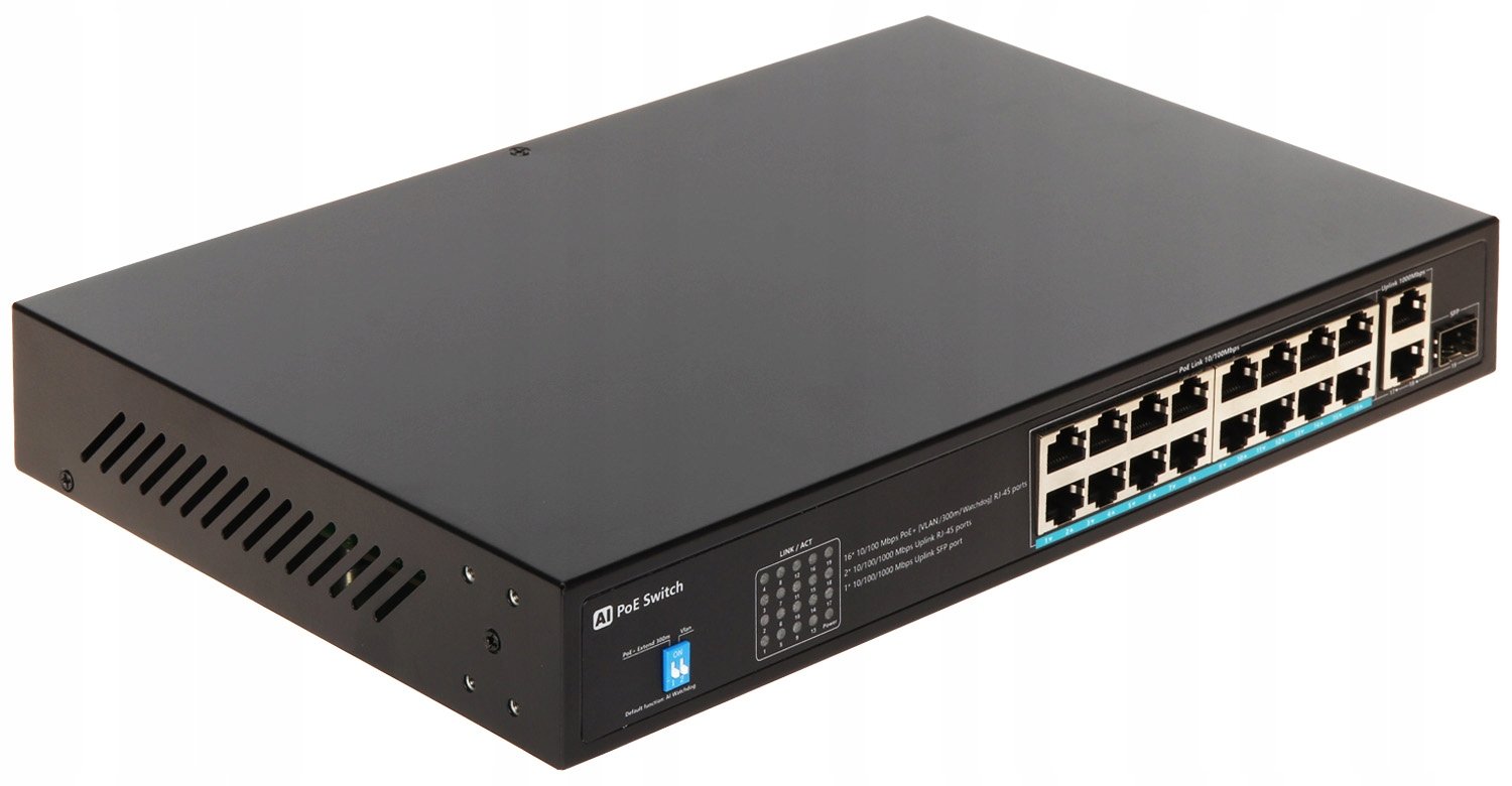 SWITCH POE GTX-B1-18-16G1SFP/X – Wydajny przełącznik 16-portowy SFP