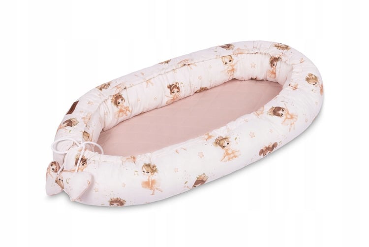 Kokon Muślin Baletnice Różowe 80x45 – Bezpieczna przestrzeń dla Twojego maluszka