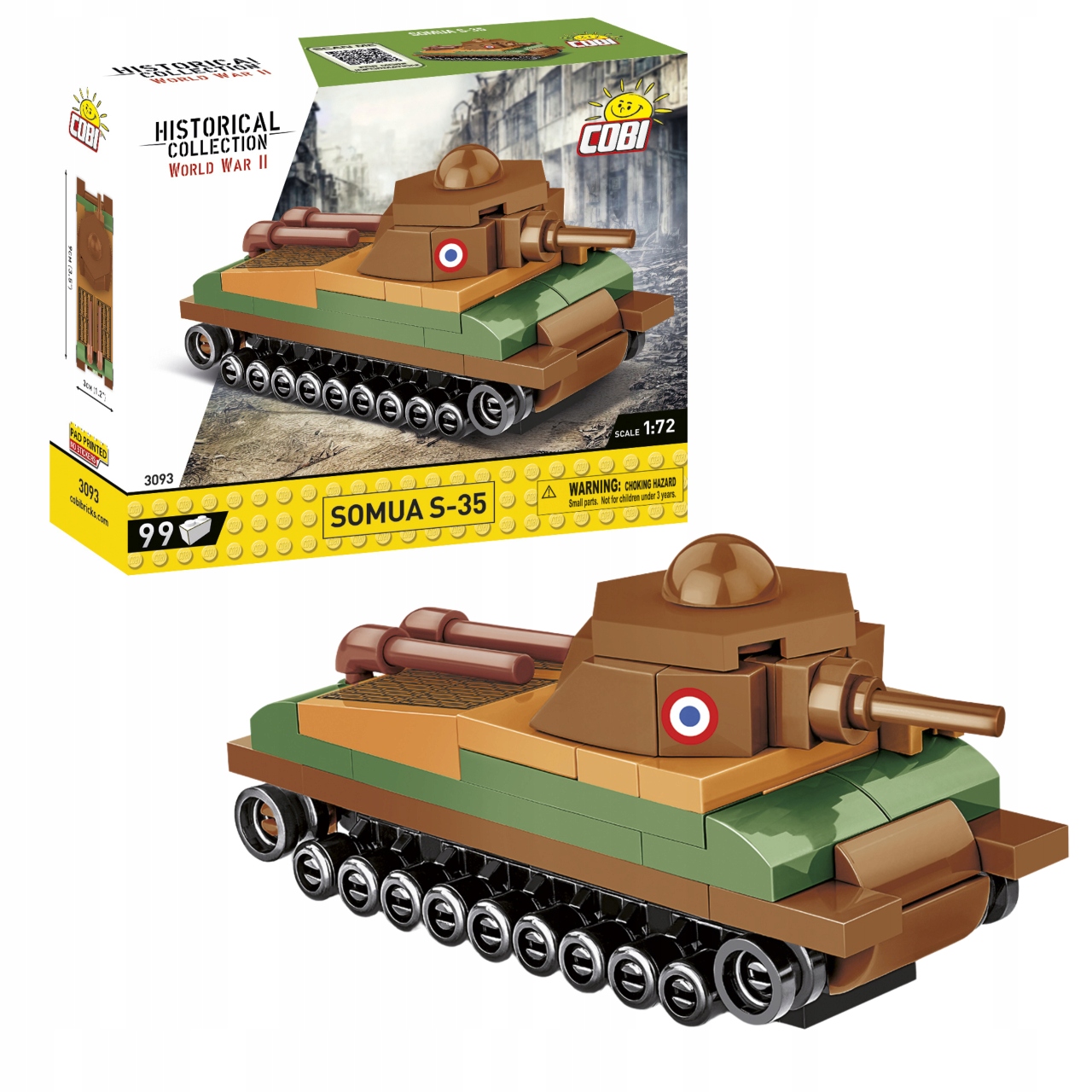 Cobi Klocki Historical Collection Somua S-35 – Fascynujący model historyczny