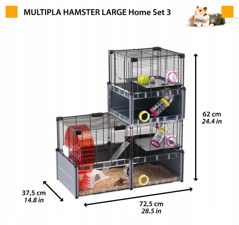 Zalety klatki FERPLAST Multipla Hamster