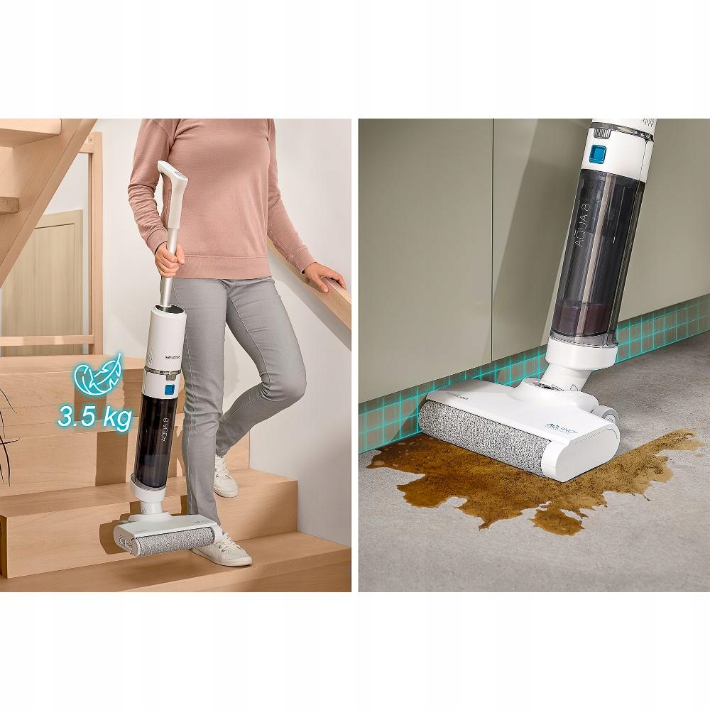 Funkcja odkurzania na mokro i sucho