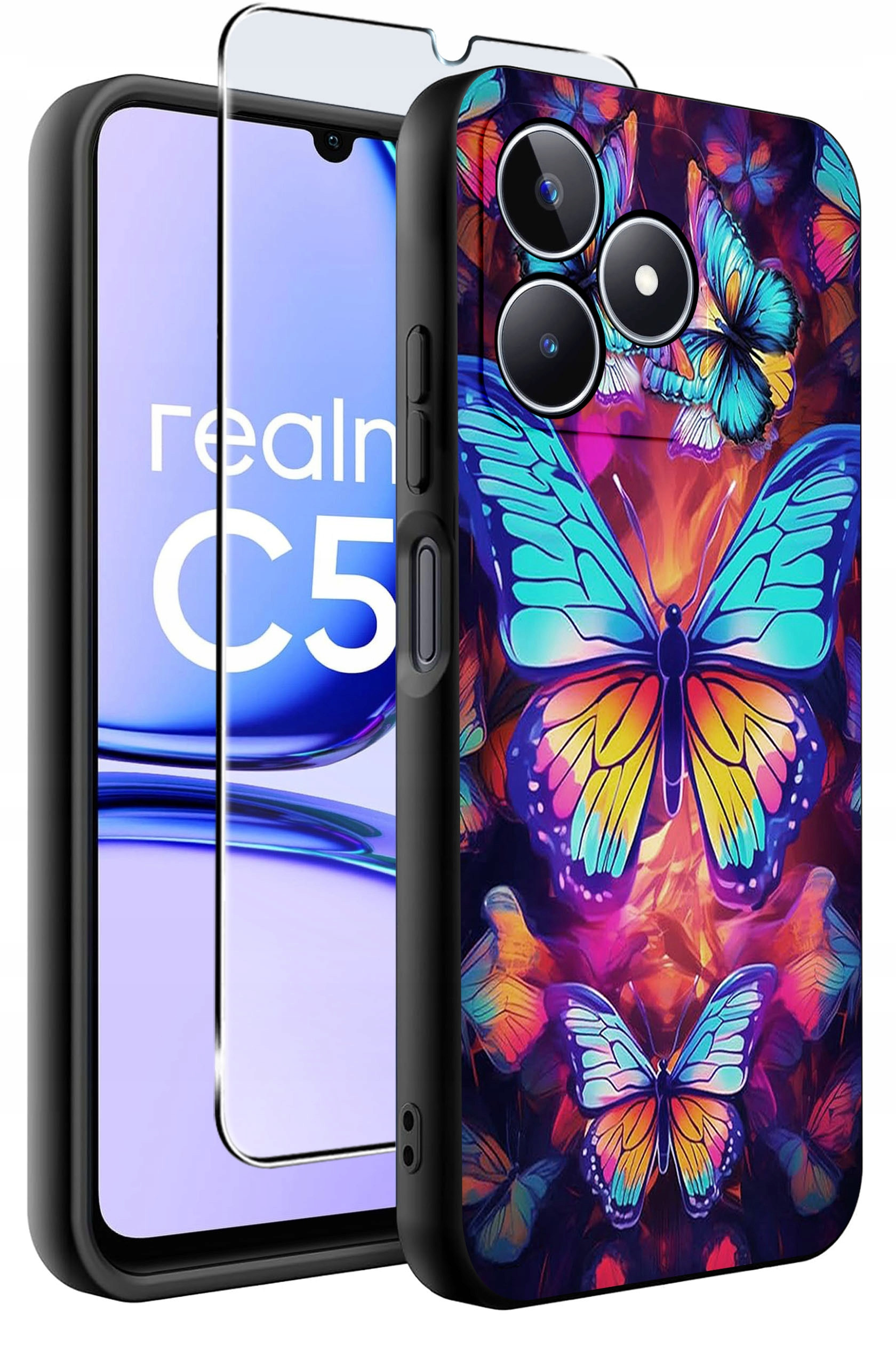 Zestaw zawiera etui, szkło hartowane i akcesoria do czyszczenia