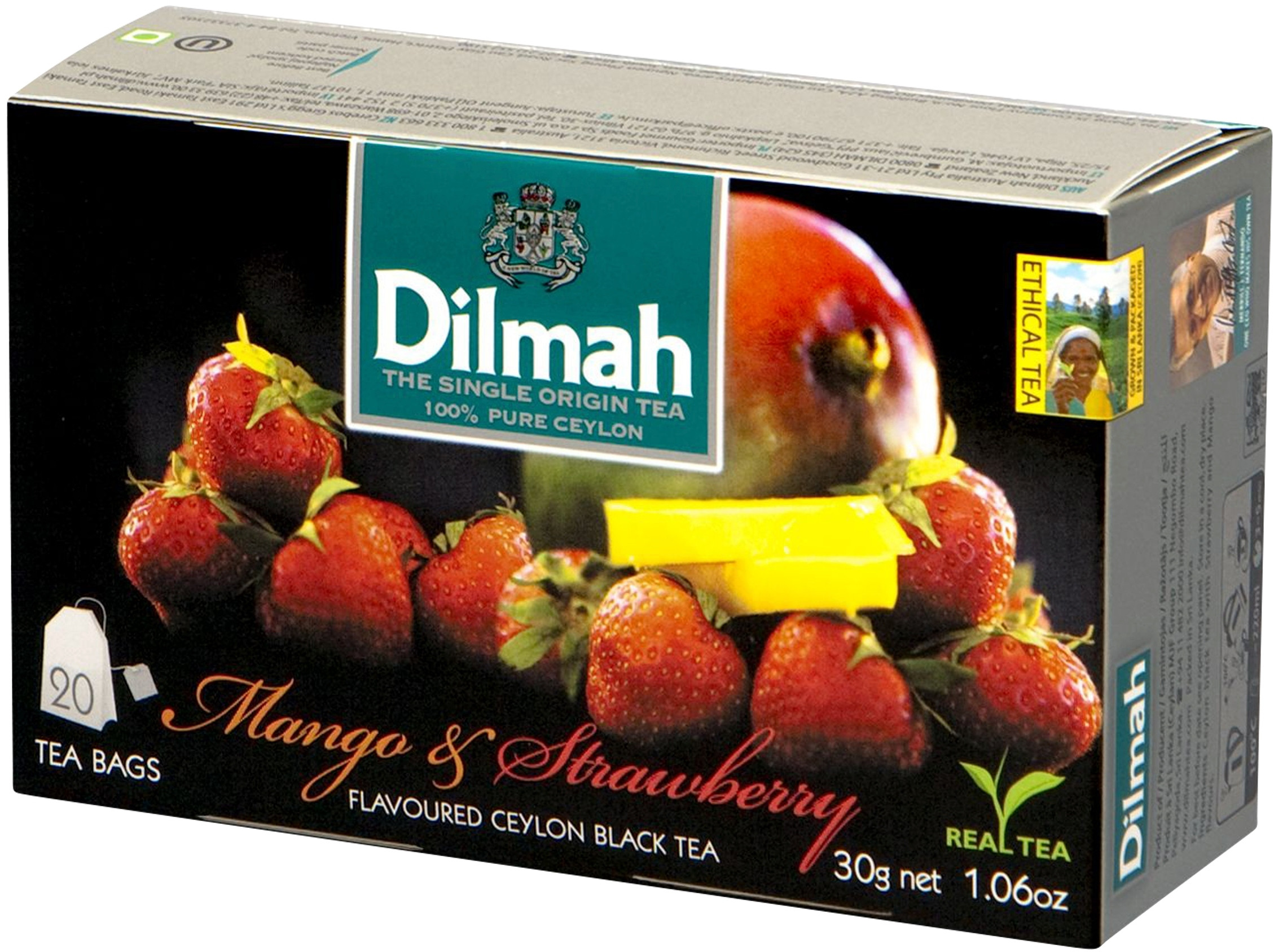 Herbata czarna Dilmah Mango & Strawberry – Egzotyczny smak w każdej filiżance