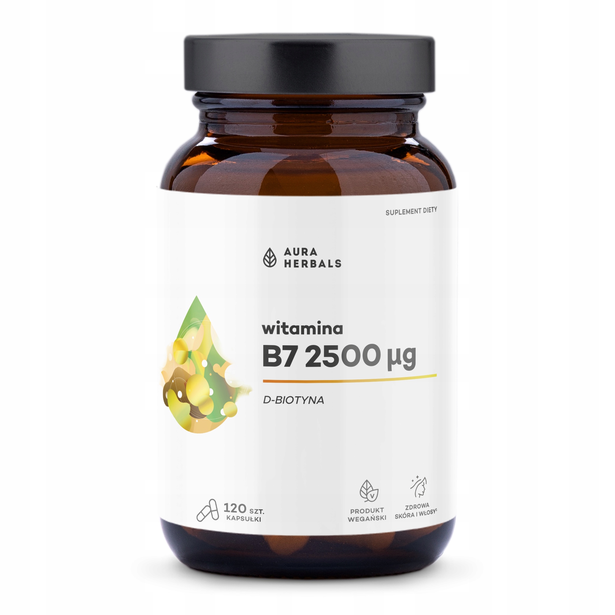 AURA HERBALS Witamina B7* 2500 µg – Twoja codzienna dawka biotyny*