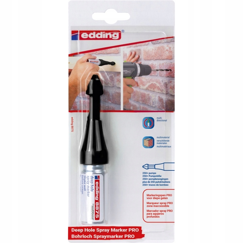 Edding Marker w spreju e-8875 PRO – Idealny do głębokich otworów