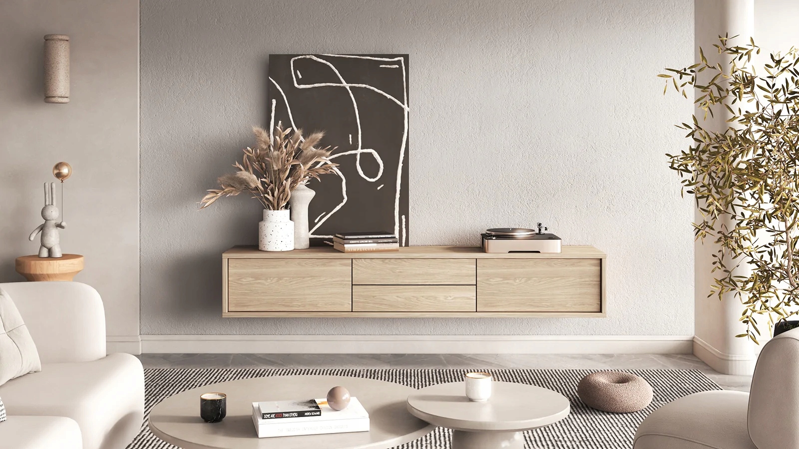Nowoczesny design z opcją podwieszenia