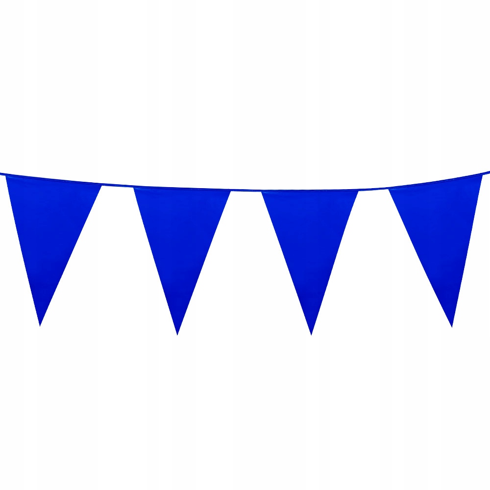 Elegancka girlanda z niebieskich flag