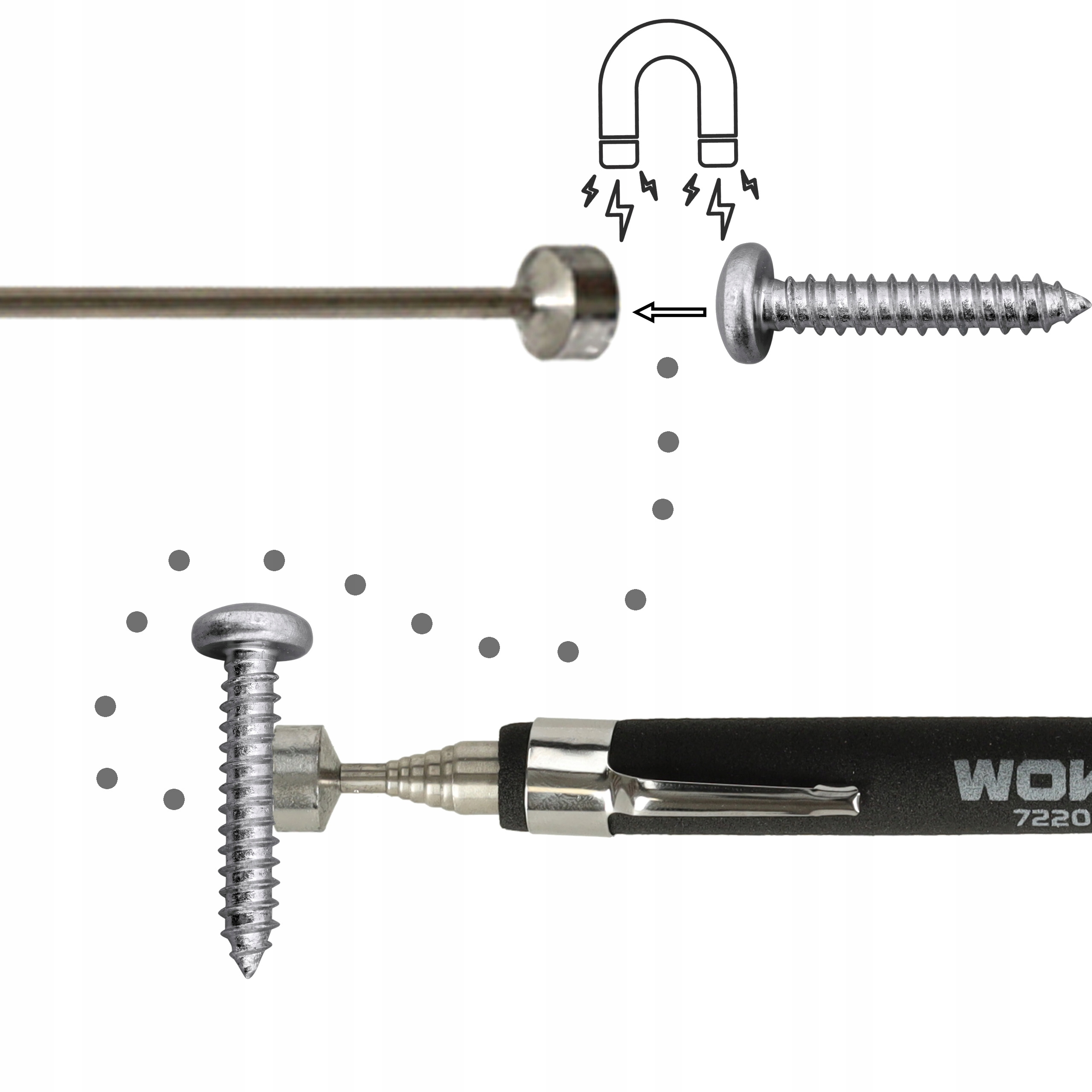 Wszechstronność zastosowania – Idealny do kluczy, śrubek i innych metalowych przedmiotów