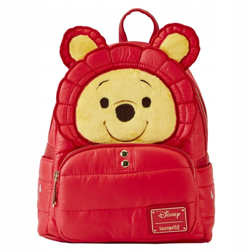 Loungefly Disney Winnie the Pooh Rainy Day Puffer Jacket – Stylowy plecak dla każdego fana