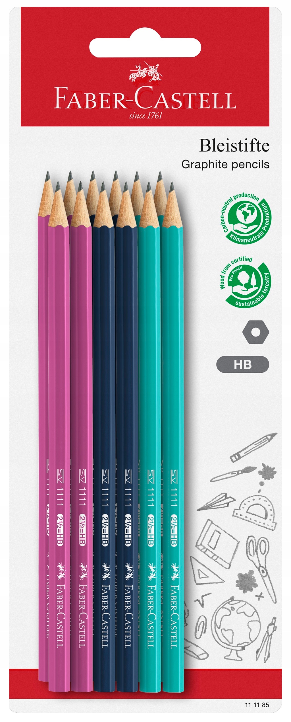 Teka Ołówek 1111/HB 12szt FABER CASTELL – Wysokiej jakości narzędzie do pisania i rysowania