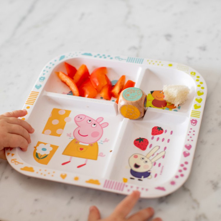 Interaktywny zestaw z kostką do gry – Zabawa przy posiłku