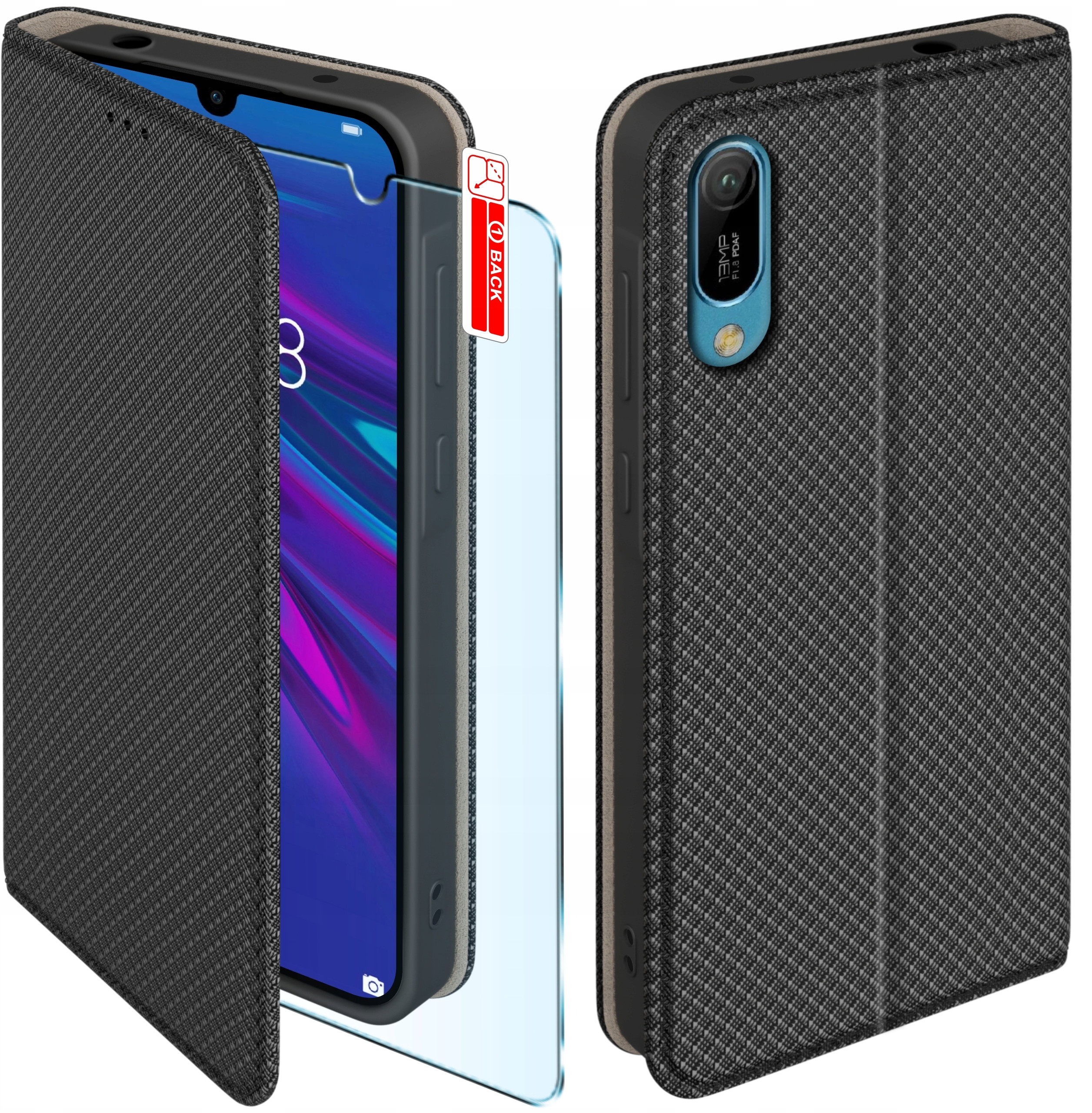 Etui z klapką do Huawei Y6 2019 – Elegancka ochrona Twojego smartfona