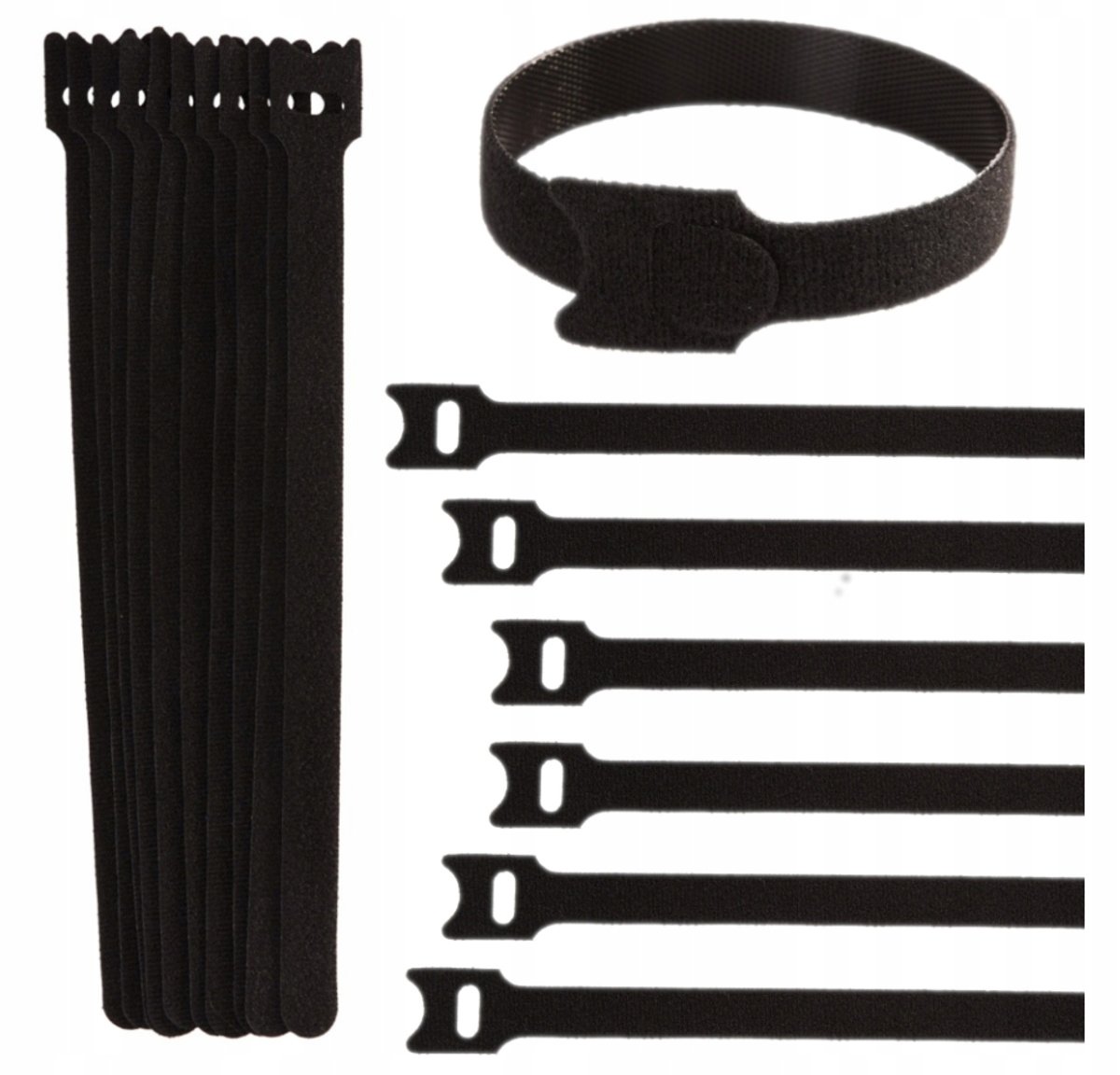 Opaska rzep – organizer do kabli 210mm x 12mm – zestaw 10szt