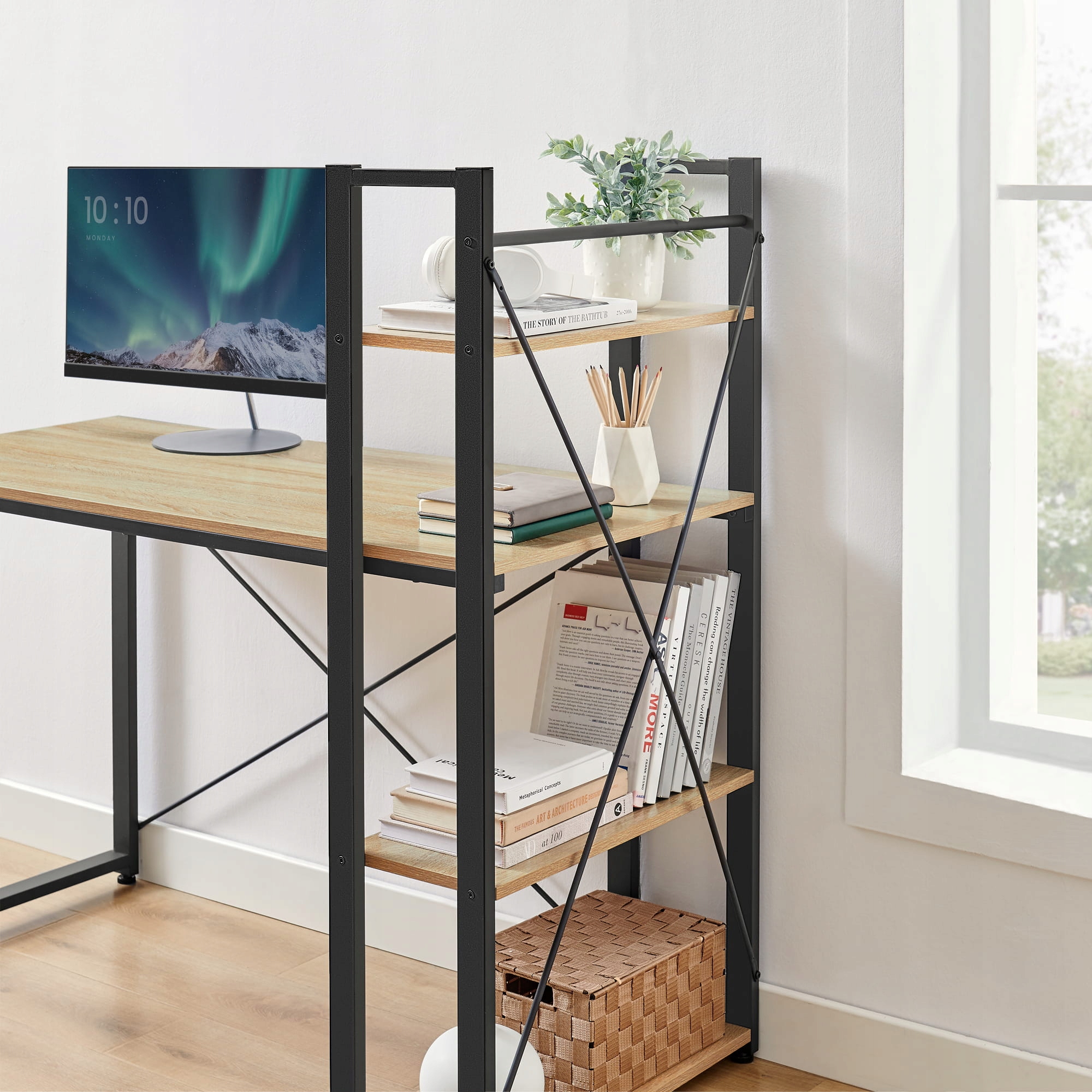 Przestronne półki na dokumenty i akcesoria