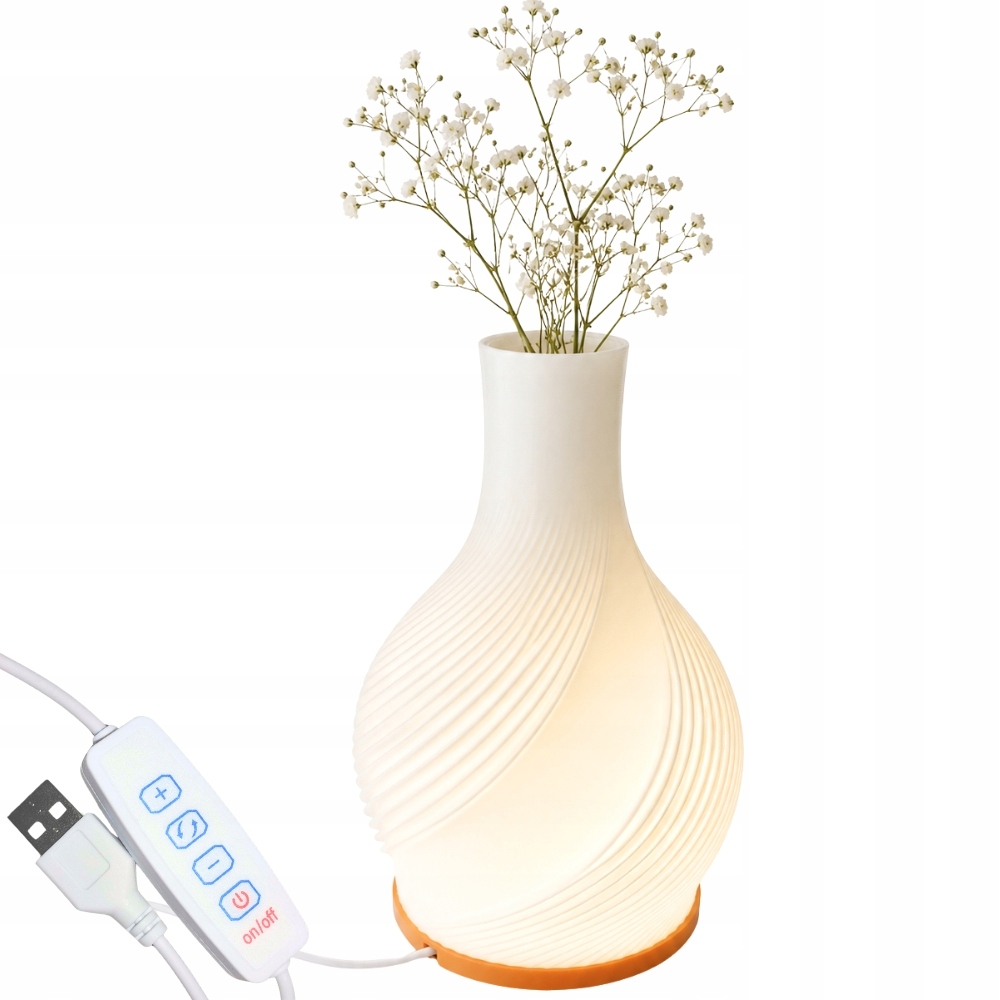 LED Wazon 2w1 – Dekoracyjna lampa stołowa z regulacją jasności