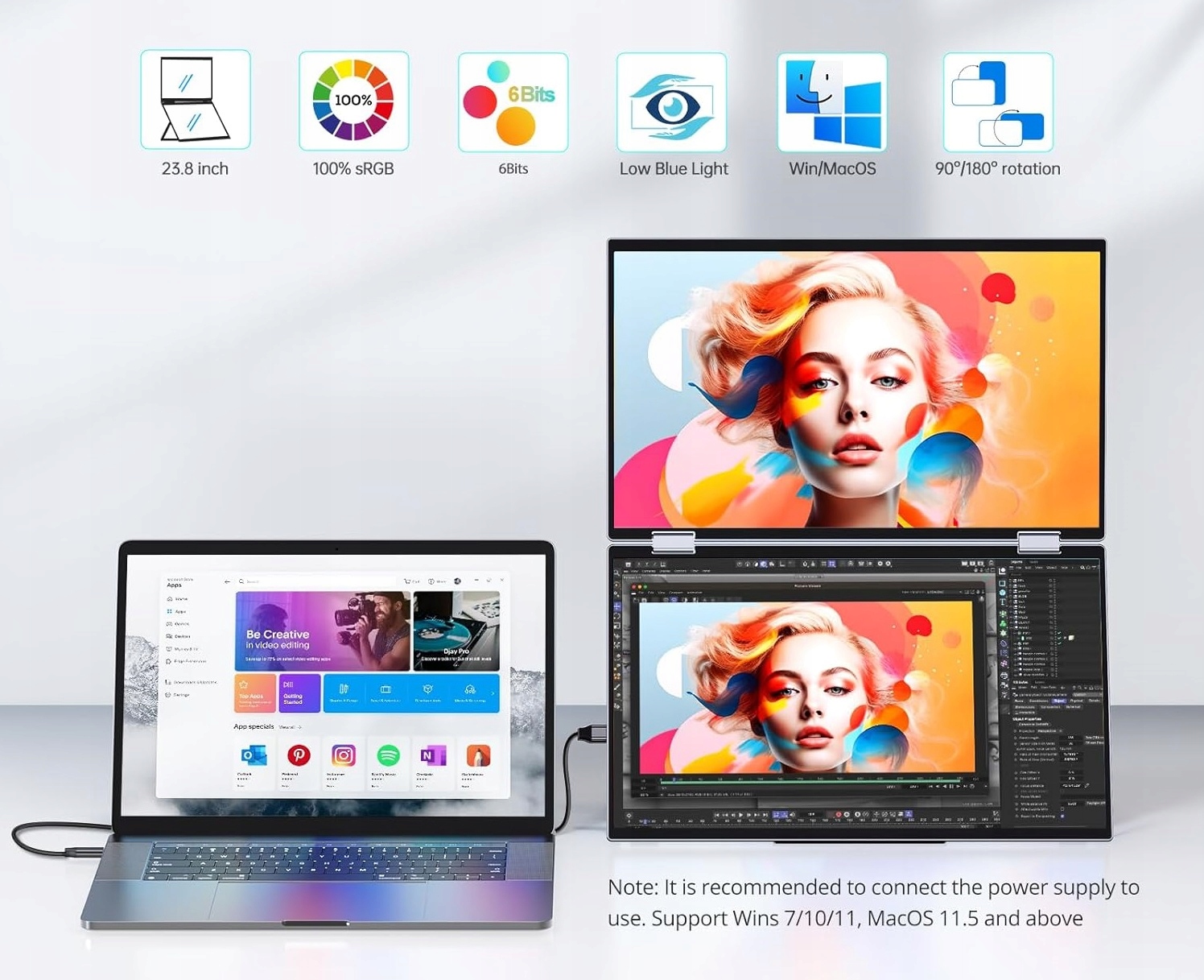 Złącza HDMI i USB-C – Szeroka kompatybilność