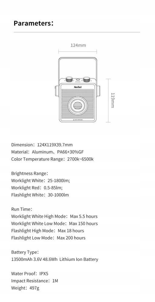 Długi czas pracy do 150 godzin – Idealna na długie wyprawy