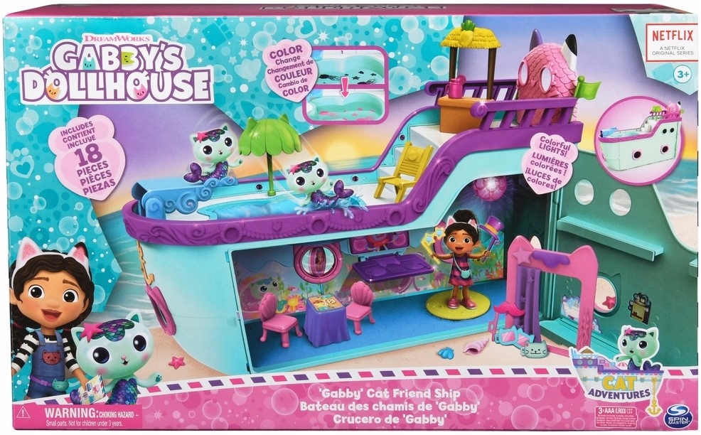 Spin Master Gabby's Dollhouse Cat-Tastic Cruise Ship – Niezapomniane przygody na morzu