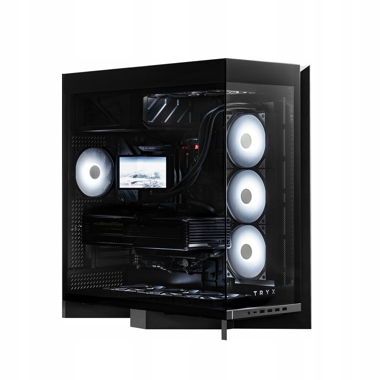 Obudowa TRYX LUCA L70 Midi-Tower z hartowanym szkłem ARGB - czarna