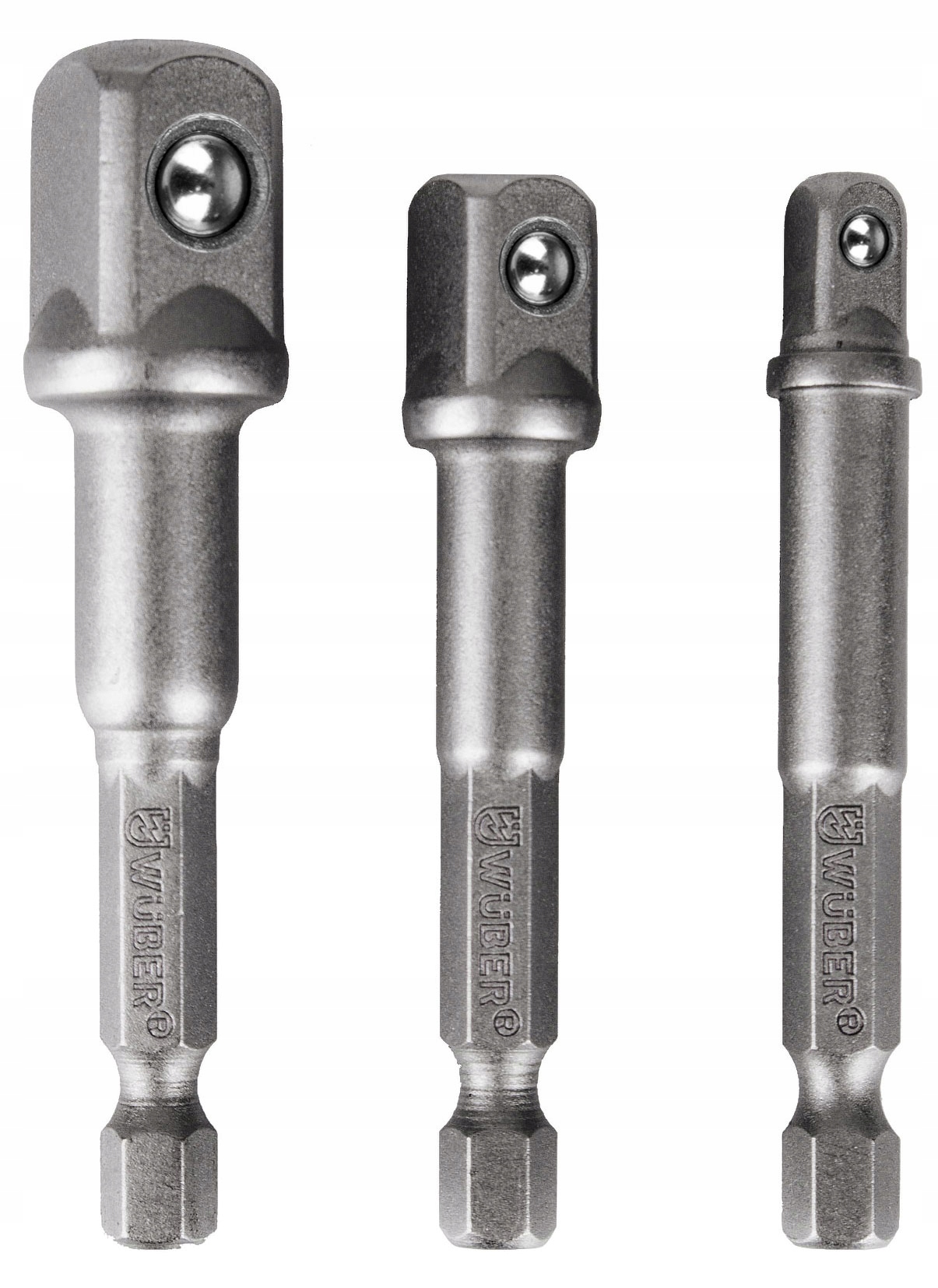 WUBER Zestaw Adapterów Hex Do Nasadek 1/4 3/8 1/2 – Niezbędne narzędzie dla każdego majsterkowicza