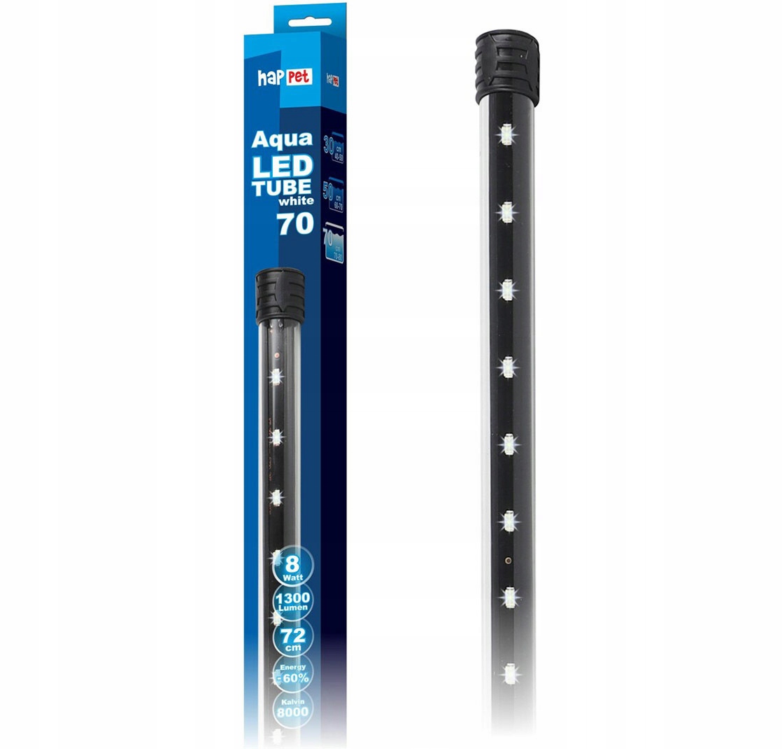 Happet AquaLED Tube White – Oświetlenie LED 8W/72cm do akwarium