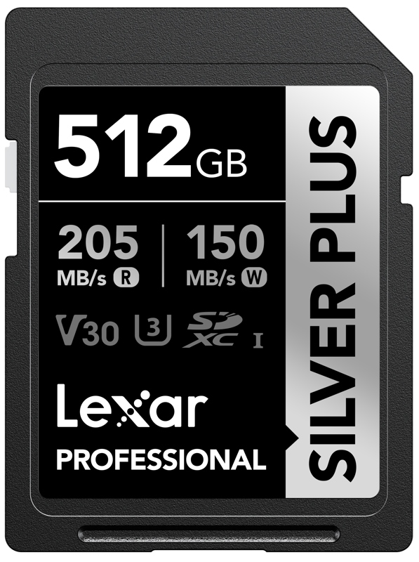 Lexar SDXC Professional SILVER Plus 1066x UHS-I/U3/A2/4K R205/W150 (V30) 512GB – Wydajność i niezawodność w jednym