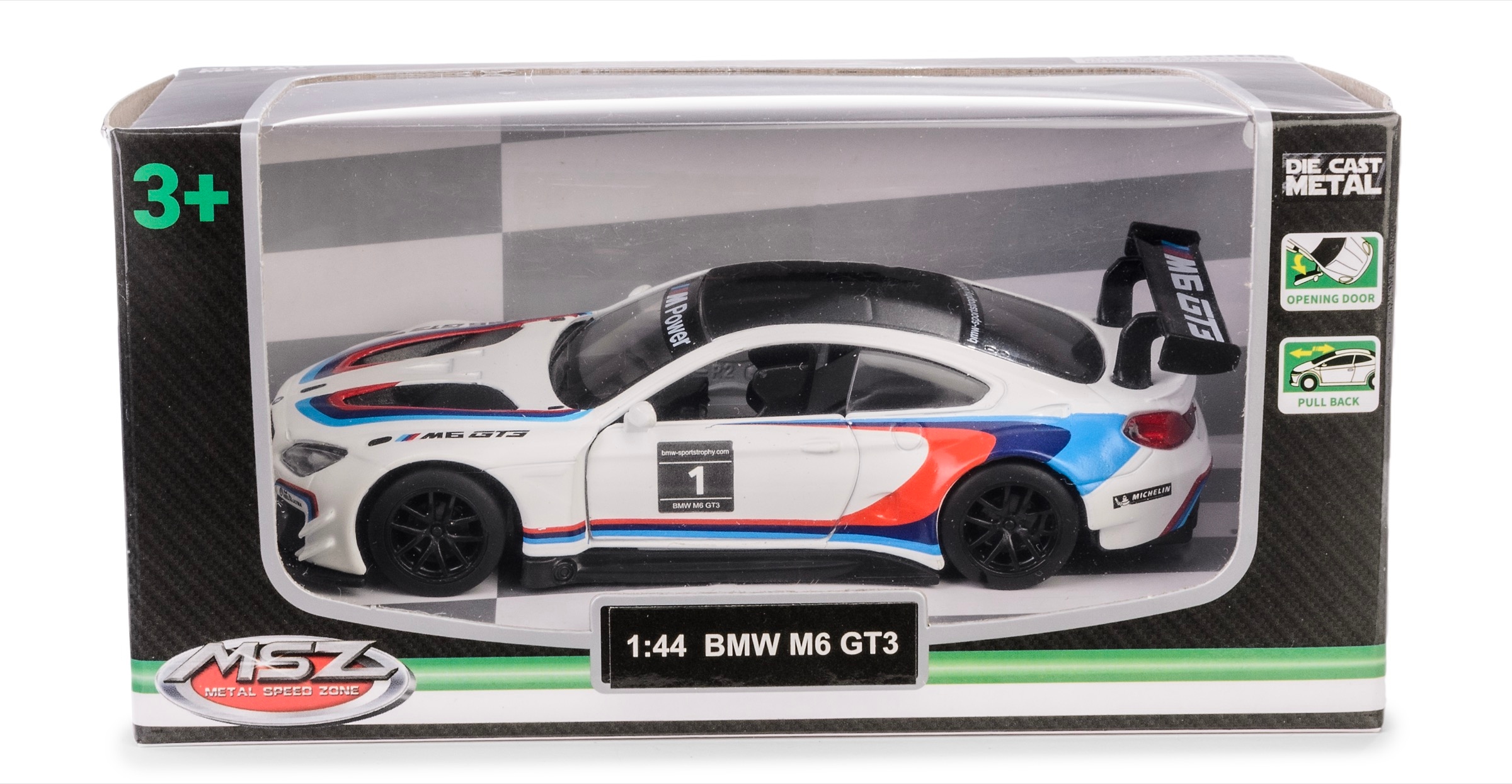 MSZ 1:44 BMW M6 GT3 – Idealny model dla małych entuzjastów motoryzacji