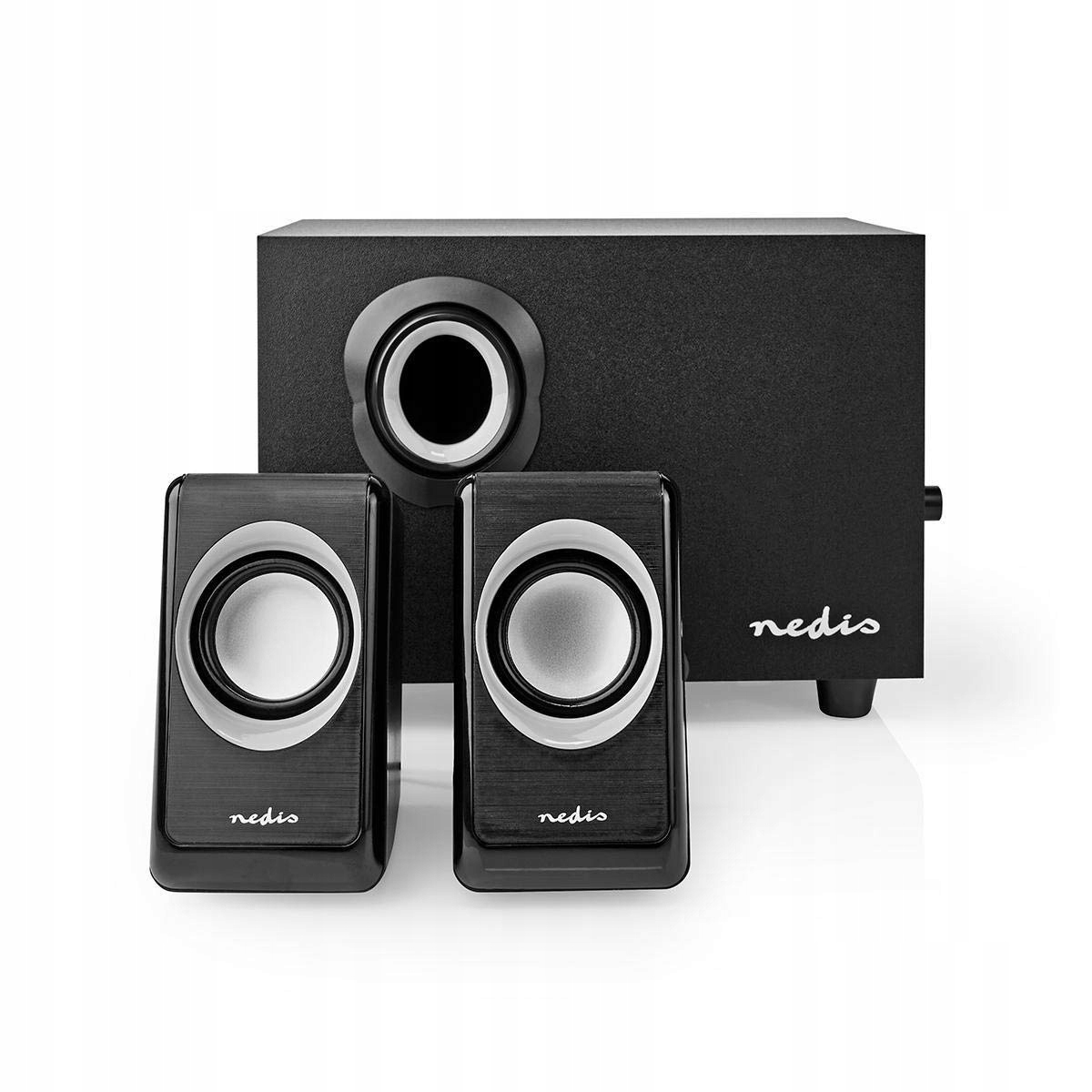 Głośniki komputerowe Nedis CSPR10021BK – Doskonała jakość dźwięku w Twoim biurze
