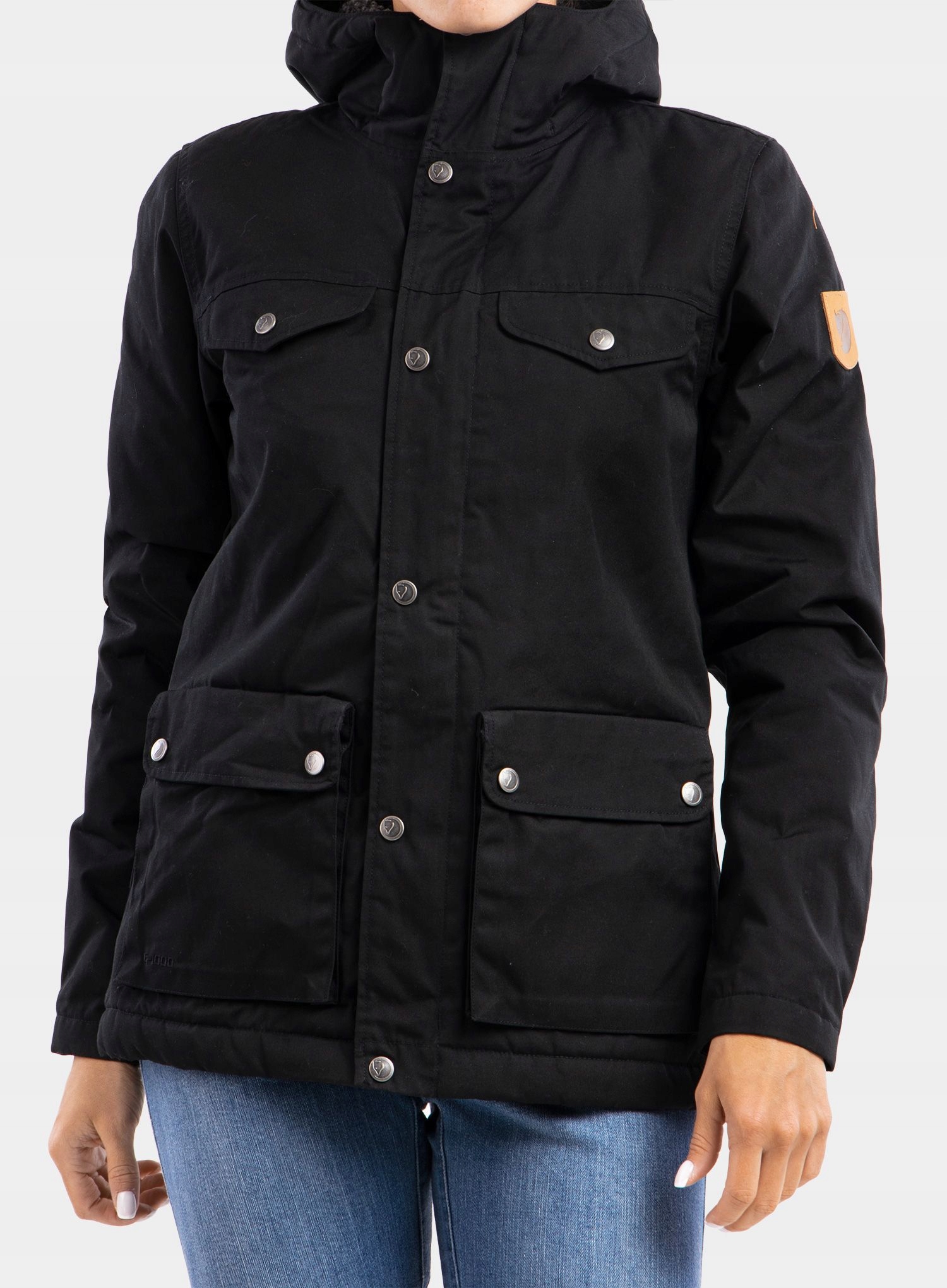 Kurtka damska Fjallraven Greenland Winter Jacket - czarna elegancja na zimowe dni