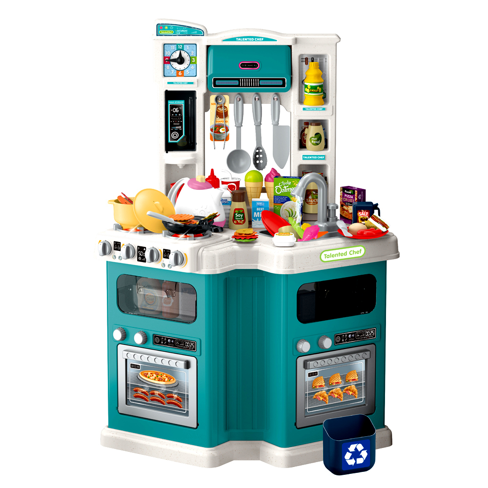 Zestaw kuchnia zabawkowa 109 elementów różowa – Idealna zabawa dla małych kucharzy