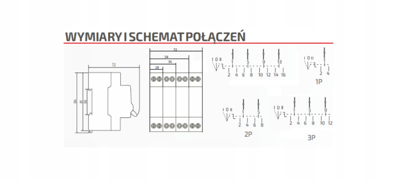 Wymiary i montaż – Prosta instalacja na szynie TH35