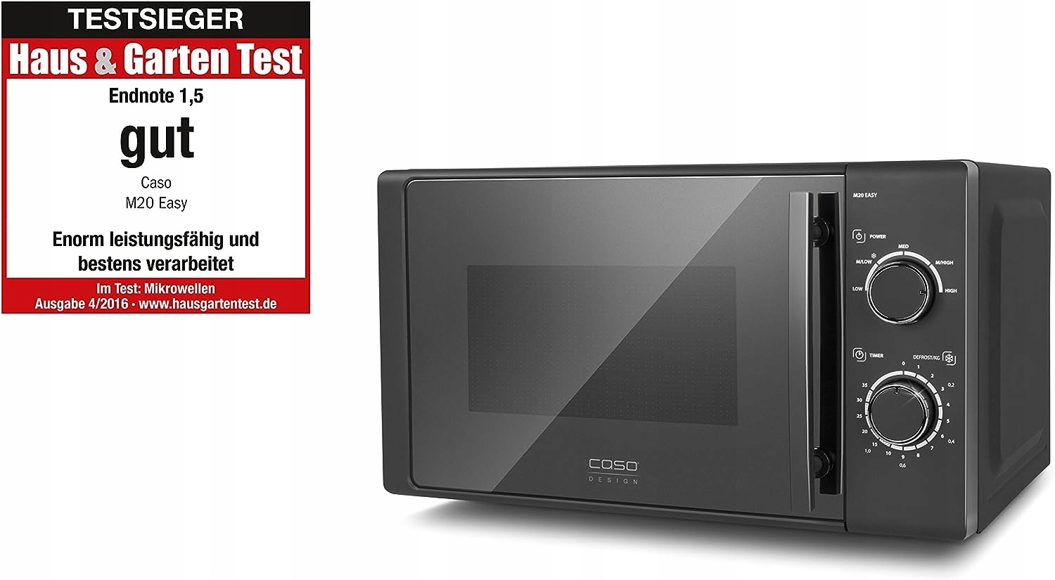 Kuchenka mikrofalowa CASO M20 EASY – Idealne rozwiązanie do małych kuchni