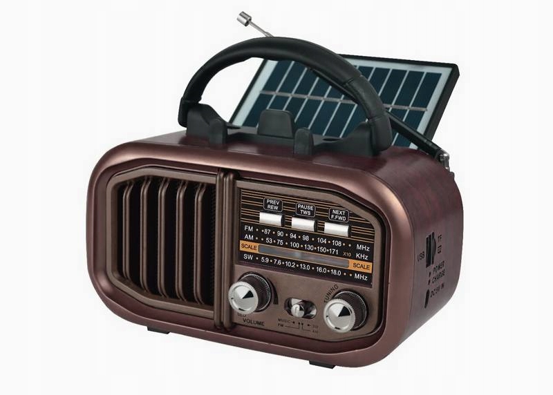 Radio przenośne RX-BT618B z panelem solarnym – Muzyka wszędzie, gdzie chcesz