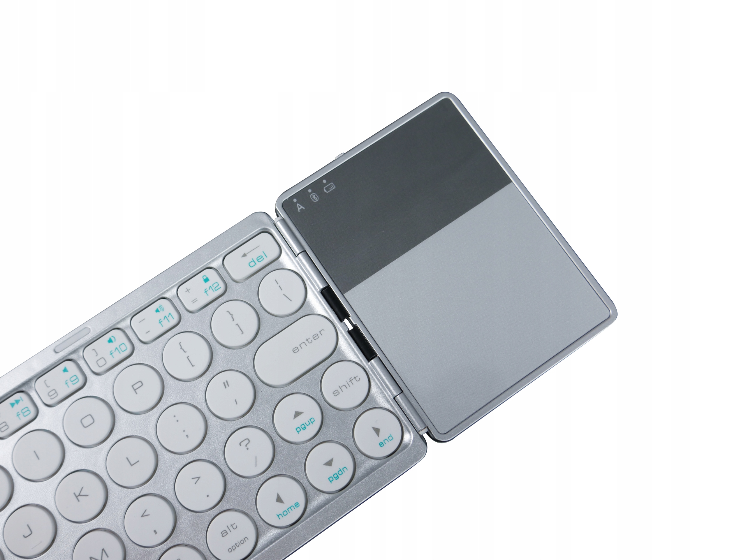 Kompaktowa, elegancka, podwójnie składana klawiatura Bluetooth z touchpadem typerCLAW BS120 – Idealne połączenie stylu i funkcjonalności