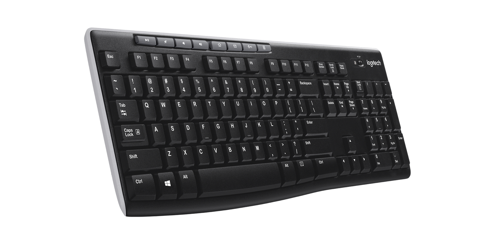 Wymiary i waga klawiatury Logitech K270