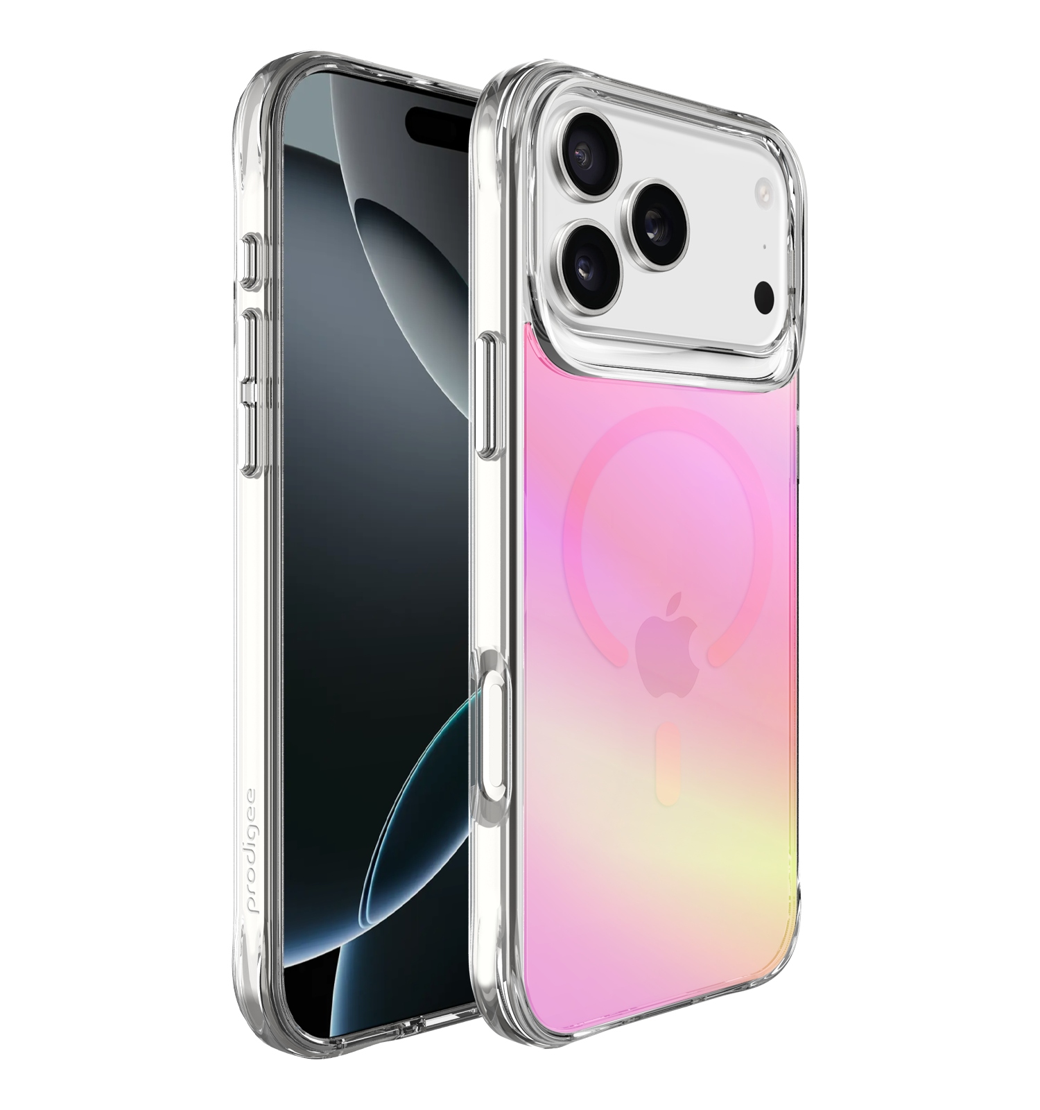 Prodigee Glow – Etui z MagSafe do iPhone 17 Pro w irydyzującym wykończeniu