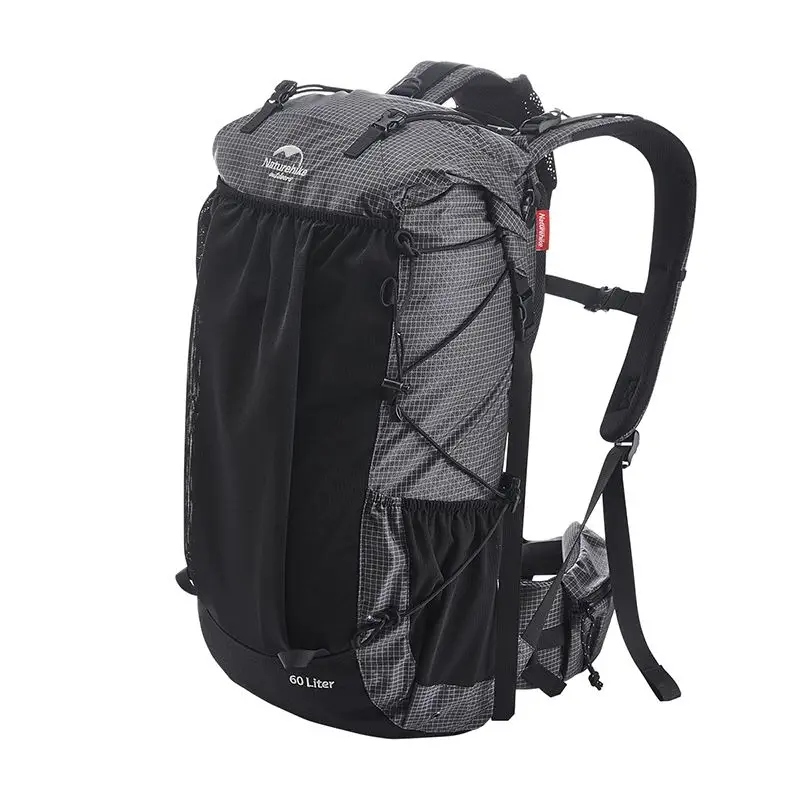 Plecak turystyczny Rock Series 60+5L black Naturehike – Twój niezawodny towarzysz w każdej przygodzie
