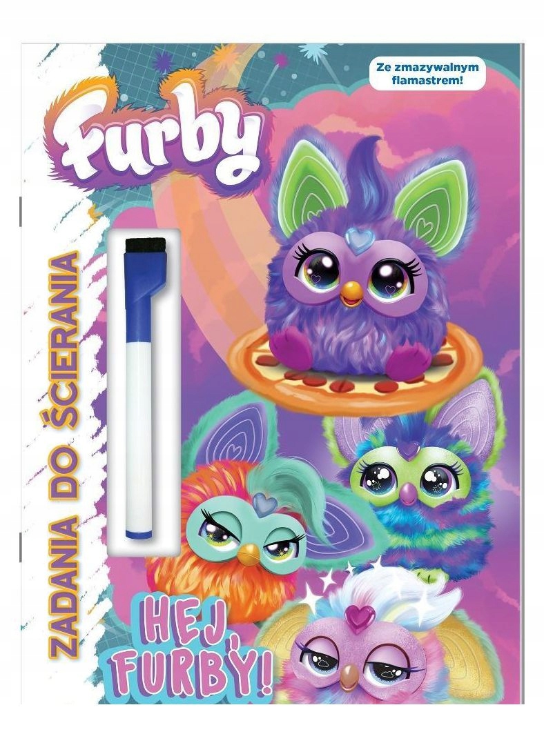 Zmywalny flamaster i gąbka w zestawie