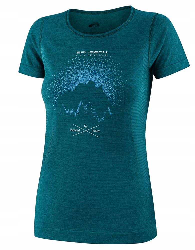 Koszulka damska z krótkim rękawem BRUBECK OUTDOOR WOOL PRO – Idealna na każdą przygodę
