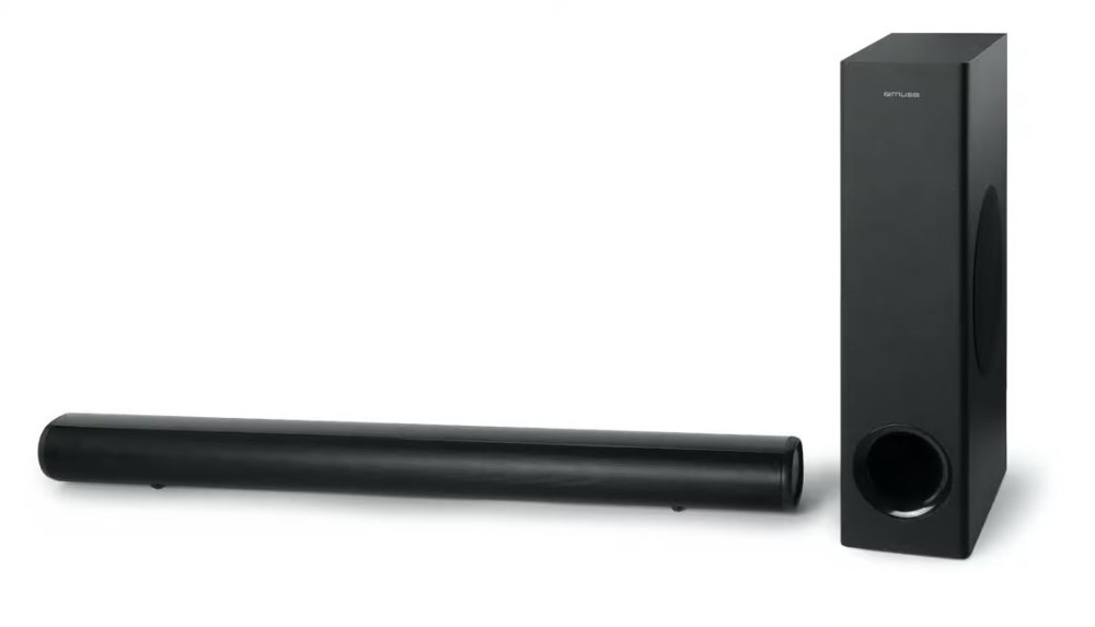 Zestaw zawiera – Soundbar, subwoofer, pilot i zasilacz