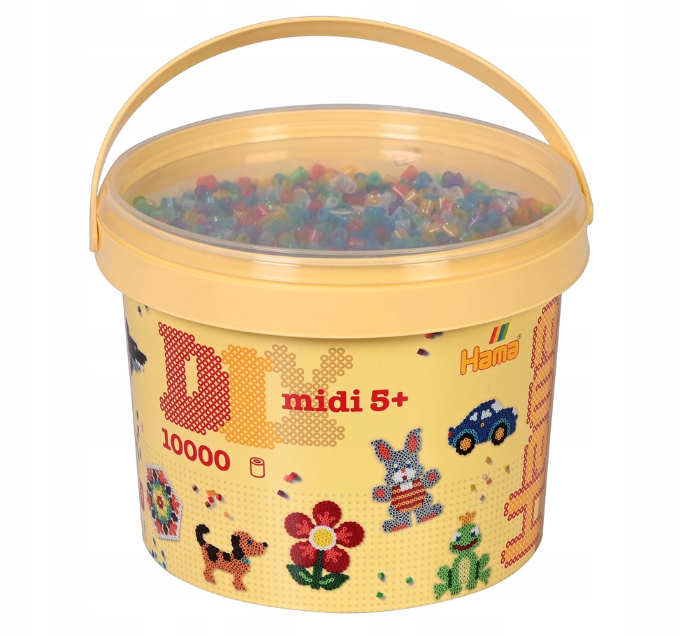 Koraliki Hama MIDI 10.000 sztuk pastel mix 54 – Kreatywna zabawa dla dzieci