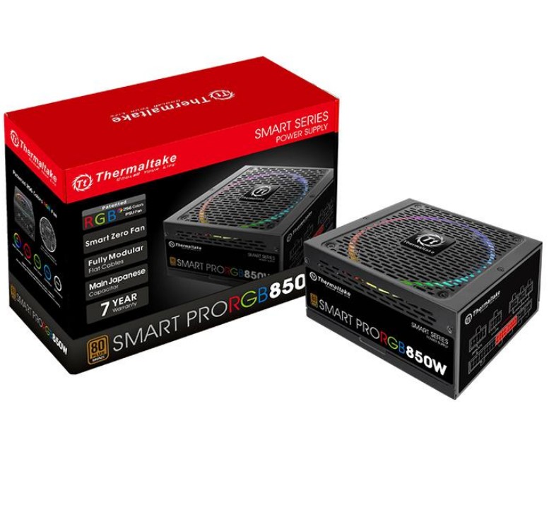 Zasilacz Thermaltake Smart Pro RGB 850W – Wydajność i niezawodność w jednym