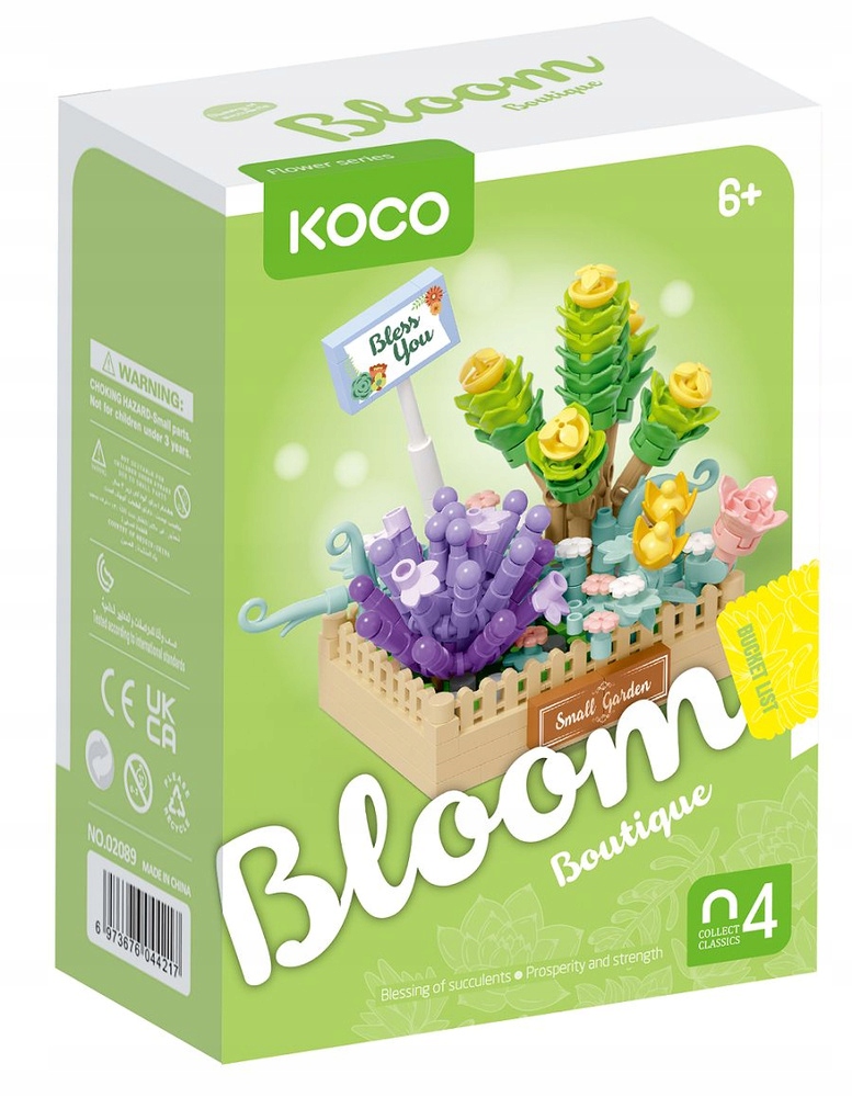 KOCO Sukulenty Doniczka Ziel 232el – Kreatywna zabawa dla każdego