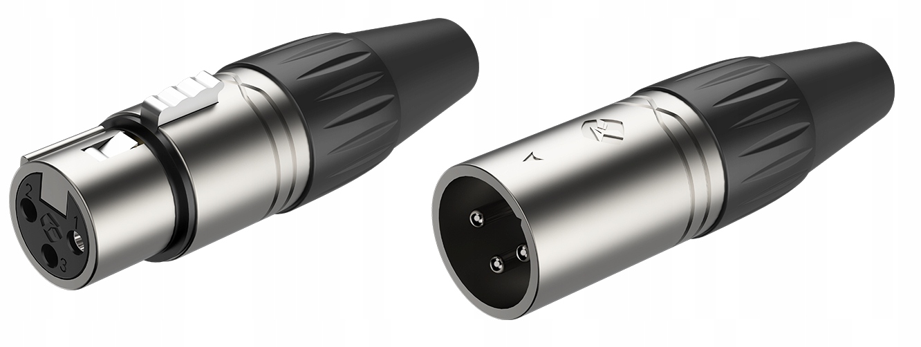 Roxtone komplet XP3FM – Wysokiej jakości wtyki XLR do zastosowań audio