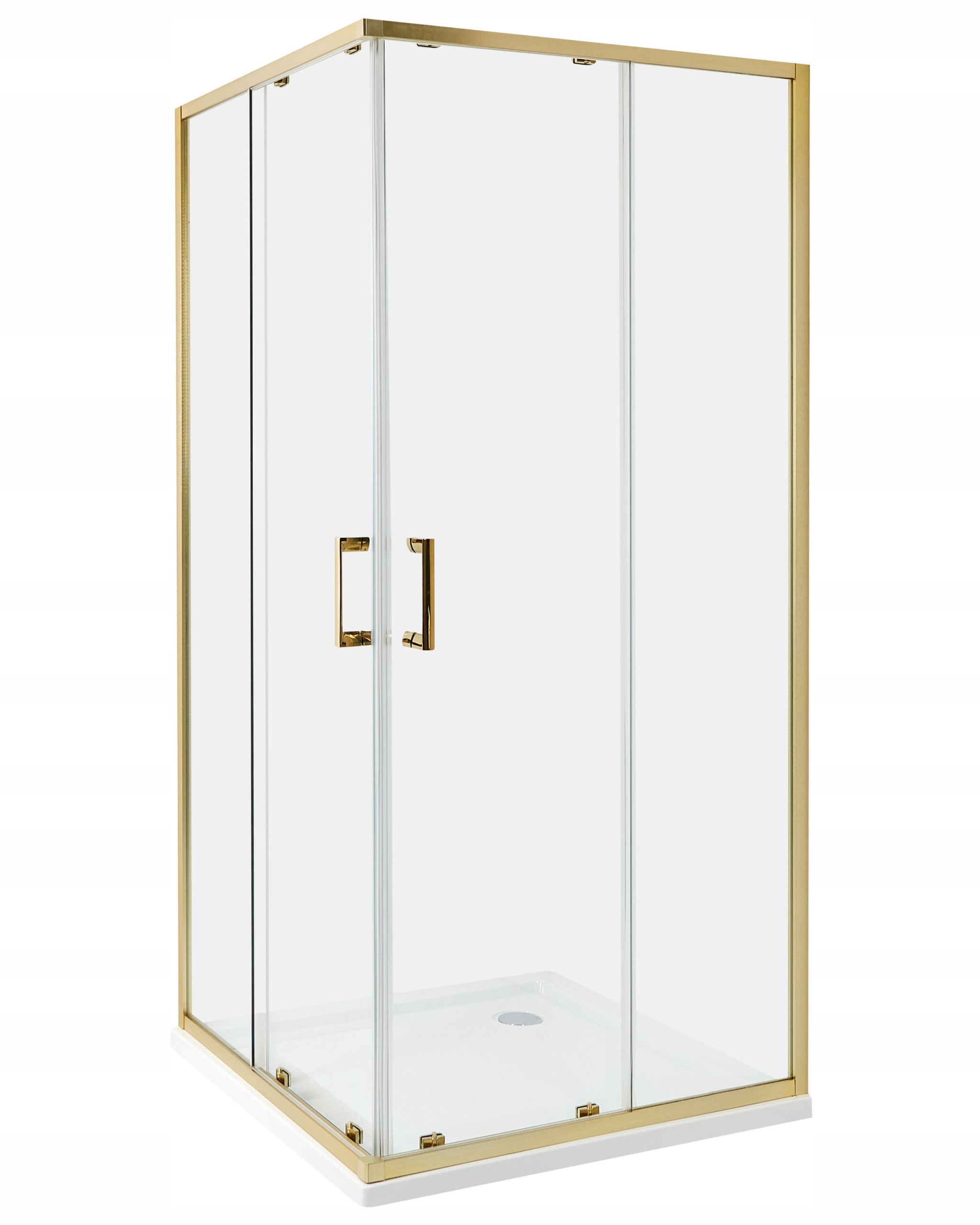 Kabina prysznicowa TELA 90 x 90 x 185 cm Złoty – Elegancja i funkcjonalność w Twojej łazience