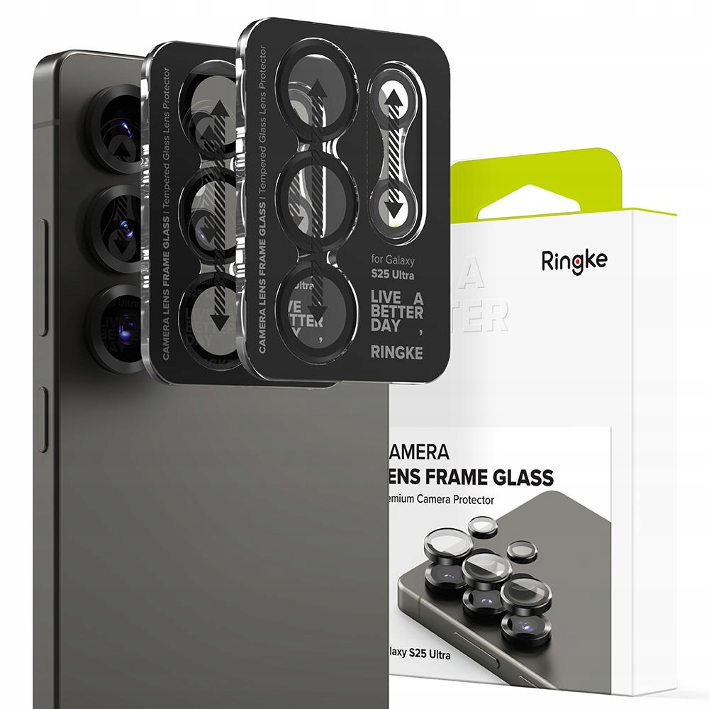 OSŁONA APARATU RINGKE CAMERA FRAME PROTECTOR 2-PACK GALAXY S25 ULTRA BLACK – Doskonała ochrona dla Twojego aparatu