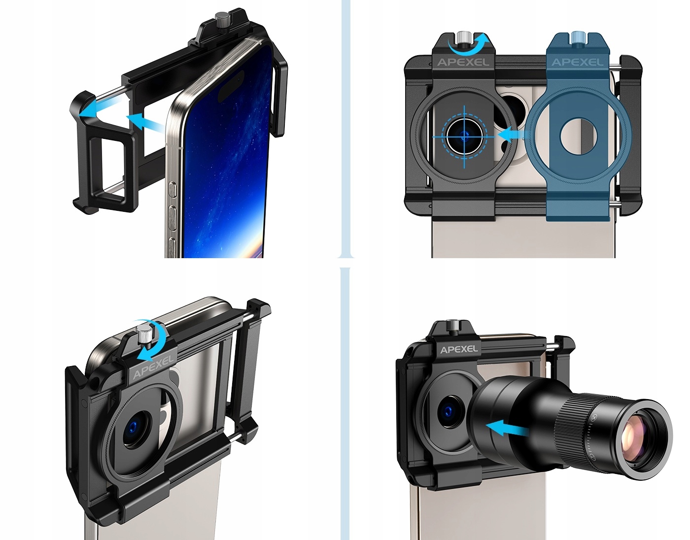 Uniwersalne mocowanie do większości smartfonów