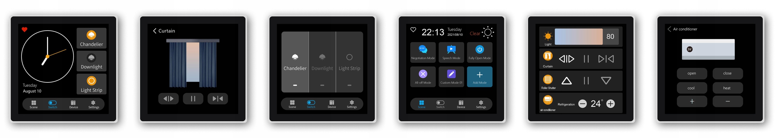 Możliwości konfiguracji i programowania scen