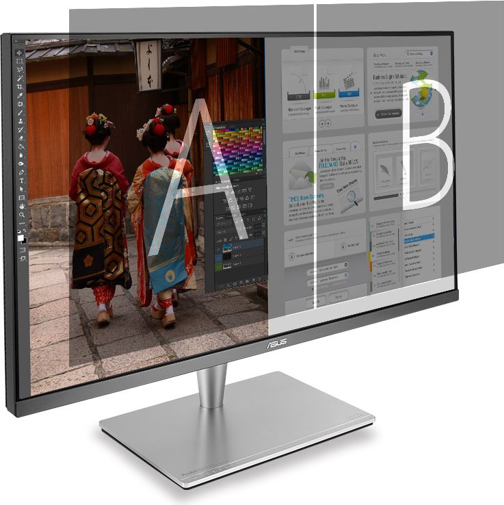 ProArt PA32UC can place multiple input sources side by side onscreen and configure each individual window's color settings.